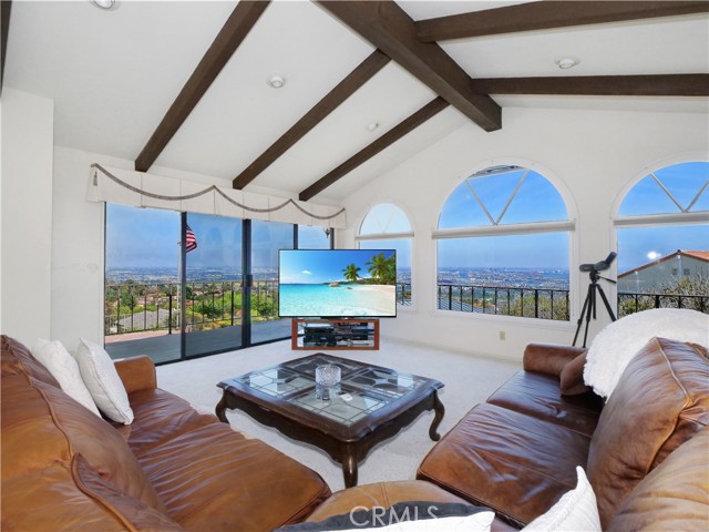 Upstairs Family Room with panoramic views