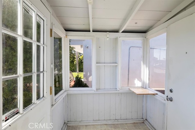 Mud room at front of home