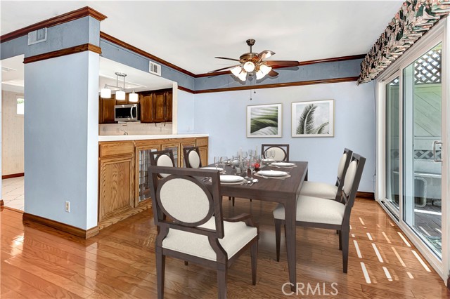 Dining Room virtually staged