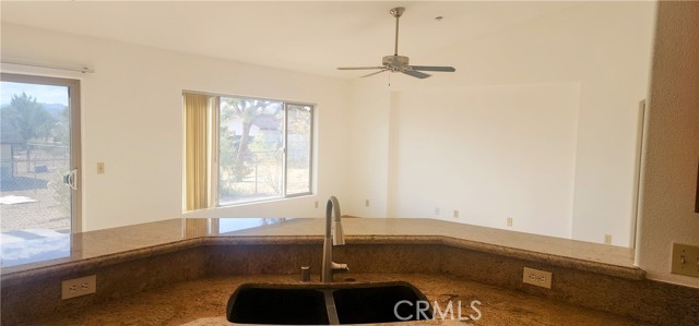 looking from kitchen to livingroom