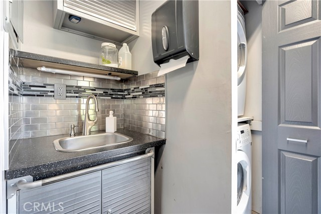 Laundry Closet & Utility Sink in Garage