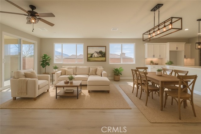 Dining Room/Living Room Virtual Staging