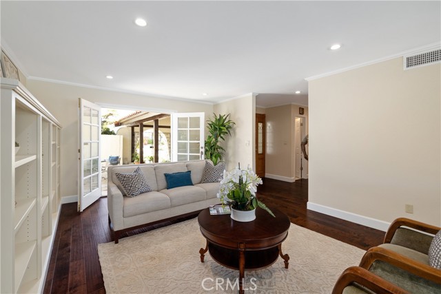 French Doors Lead to Private Patio