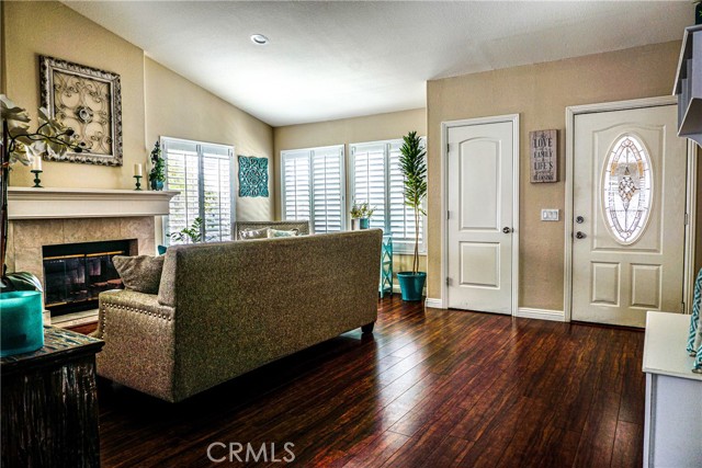Entrance and living room