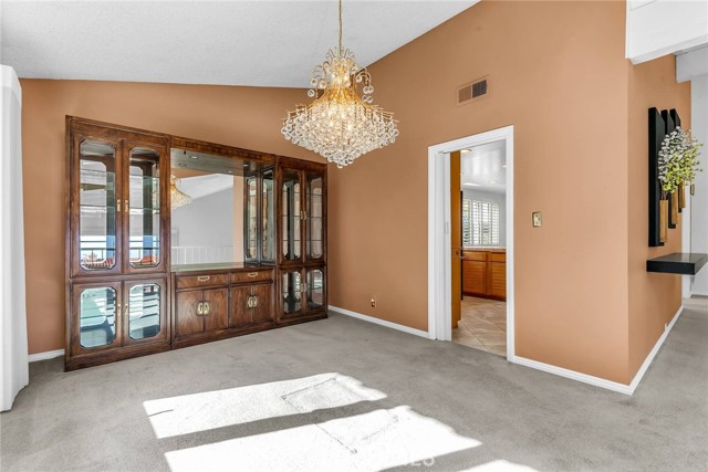 Dining room with easy access to the kitchen