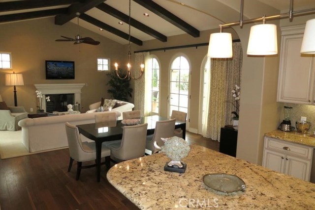 Great room and kitchen.