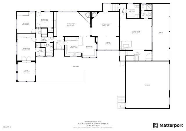 existing floor plan first level