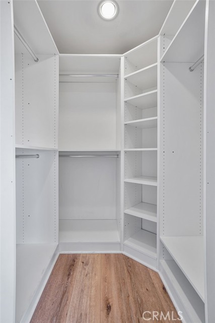 Master closet was expanded for more shelf and storage space.