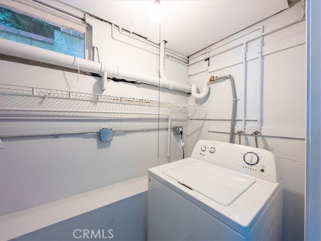 Laundry room at pool level