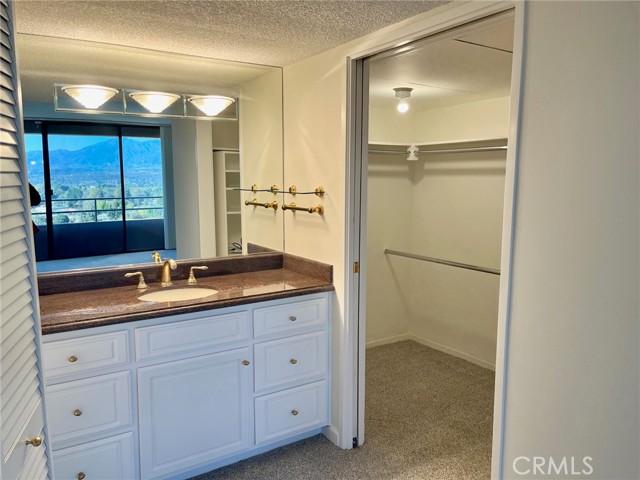 En-suite bathroom with walk in closet