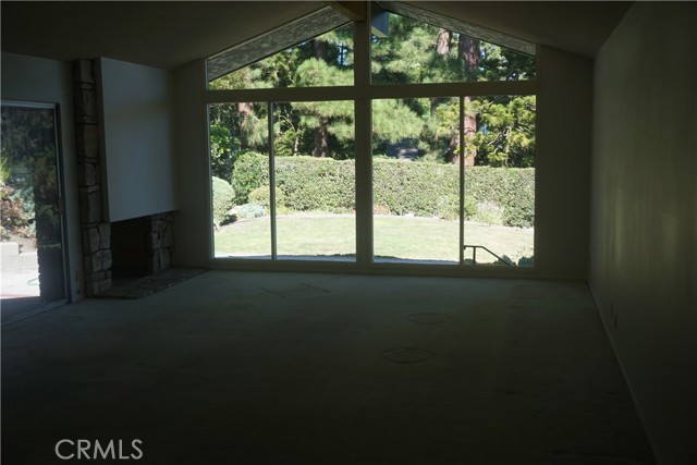 facing backyard