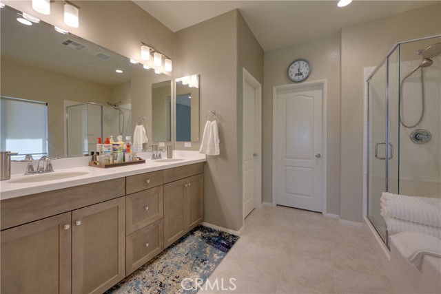 Primary Bath with Double-Sink Vanity