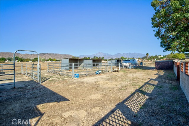 Horse enclosures (not included in sale)
