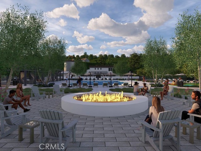 WR Community firepit Rendering virtual people added