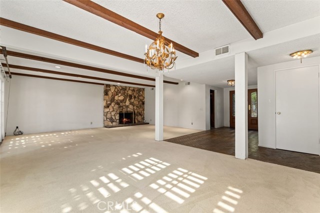 Spacious living and formal dining areas.