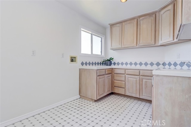 Laundry room on bedroom level