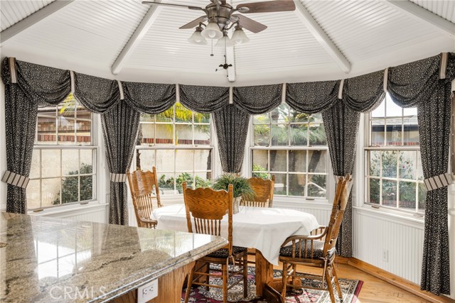 Bright and Cozy Breakfast Nook with Garden Views