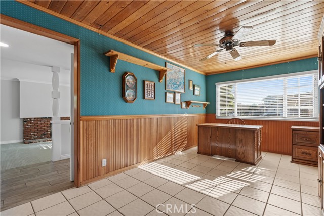 Off the front entry is an office space or potentially a 6th bedroom!