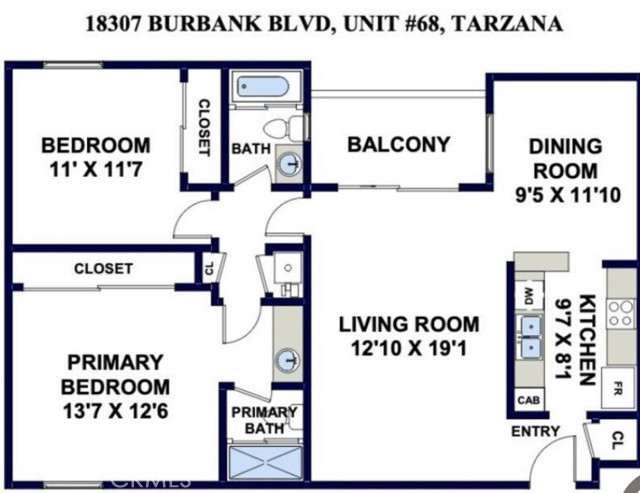 Detail Gallery Image 17 of 17 For 18307 Burbank Bld #68,  Tarzana,  CA 91356 - 2 Beds | 2 Baths