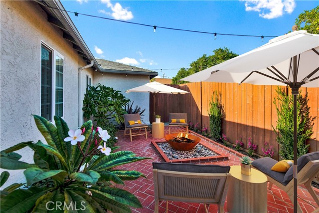 Living room patio, toward rear.