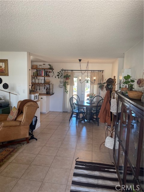 View from front door to dining area.