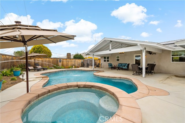 pool and jacuzzi