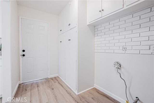 laundry room and back door