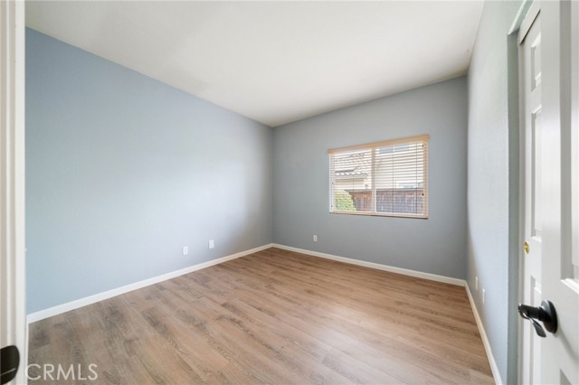 Spacious guest bedroom with closet