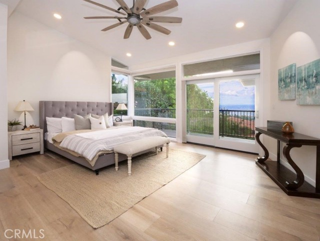 Spacious Primary Bedroom looking out to Ocean View