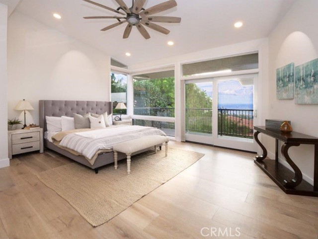 Spacious Primary Bedroom looking out to Ocean View