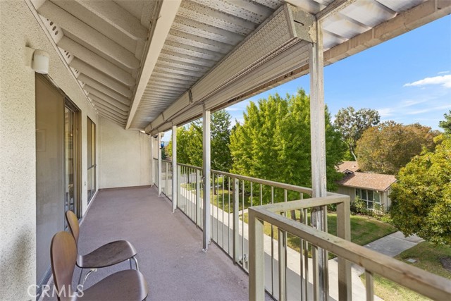 Balcony with sunset views