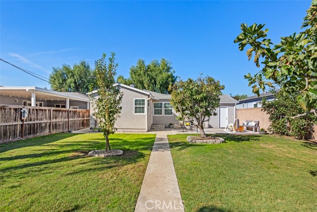 Expansive backyard.