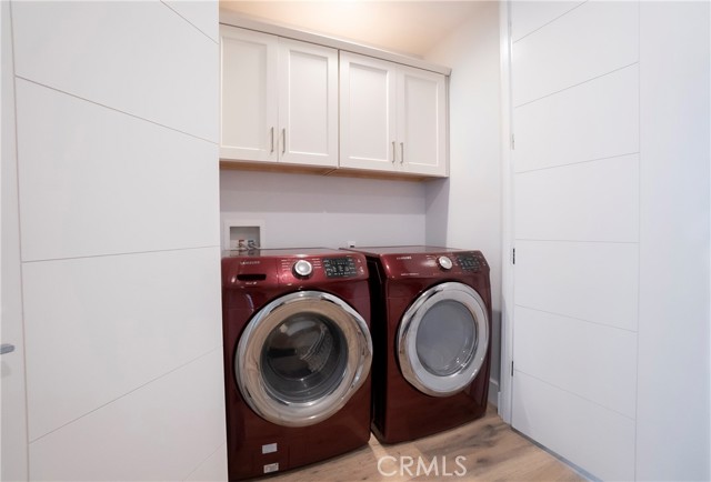 Downstairs laundry area