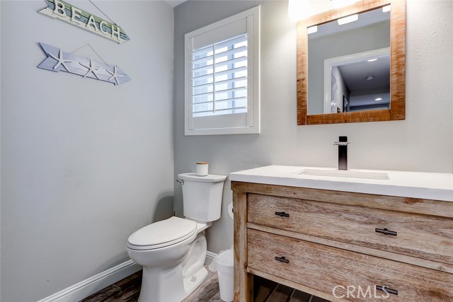 Downstairs powder room