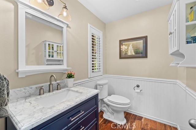 Powder Room off of the Living Room