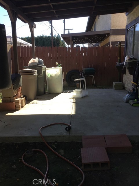 covered rear patio