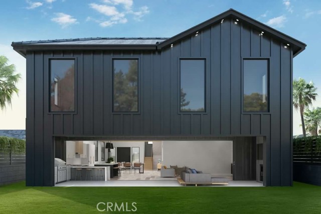 Rendering of the back of the house.
