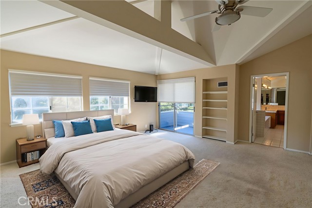 Virtually staged master suite #1