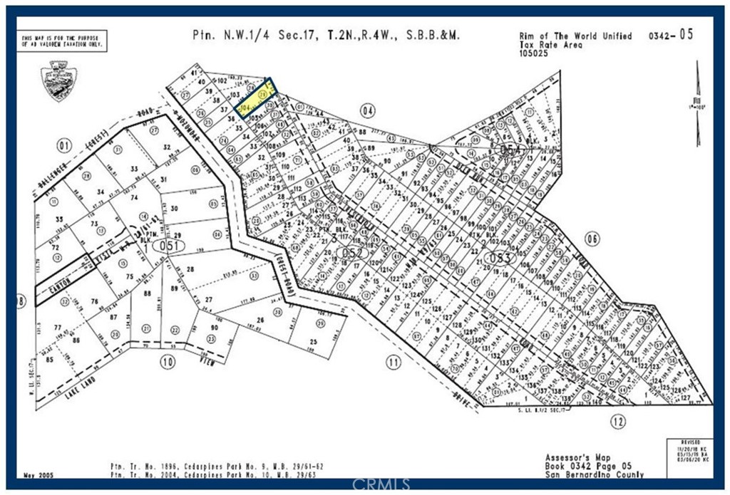 0 Reservoir Road, Cedarpines Park, CA 92322