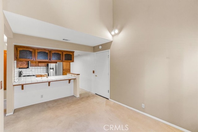 Easy access from garage into kitchen.