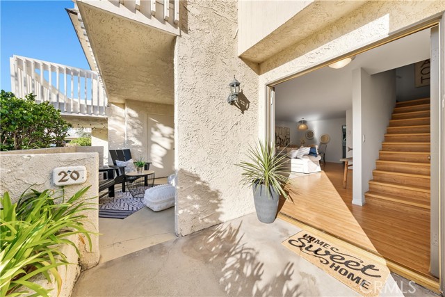 Double door entry with access to front patio