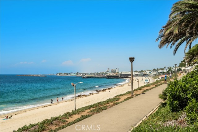 Step outside the building and you are on the Esplanade and beach.