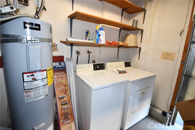 Washer and dryer in garage