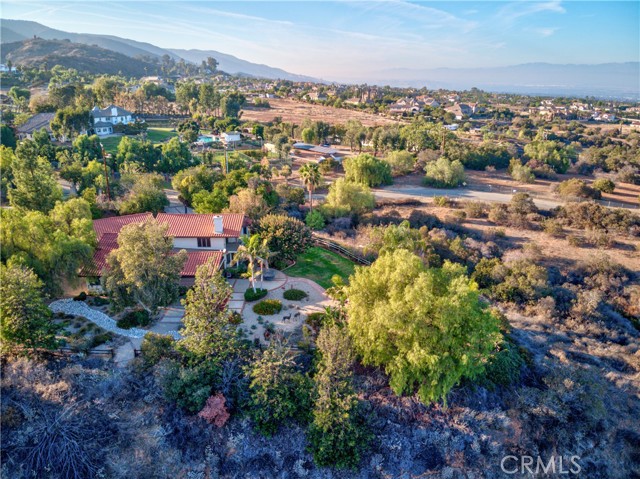 Ariel view of the house.