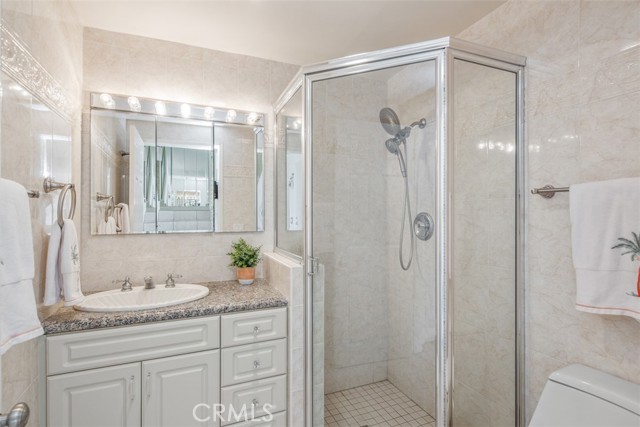 First-level bathroom