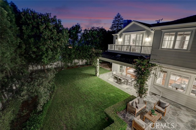 Evening Backyard and Patio Areas