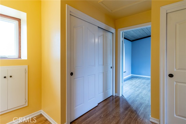 View from master bath to master bedroom.