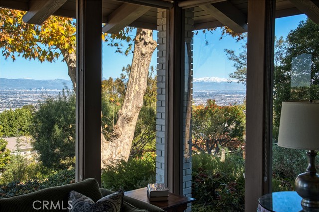 View of Snow Capped Mountains to the East form the Main Bedroom Seating Area.