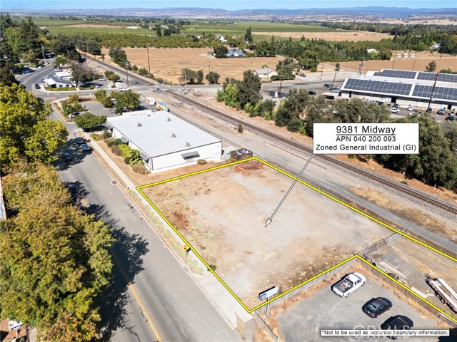 Aerial view looking North