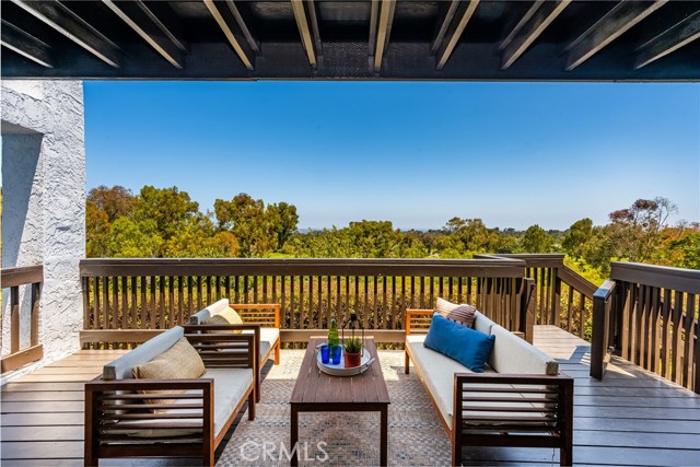 Large downstairs living room balcony